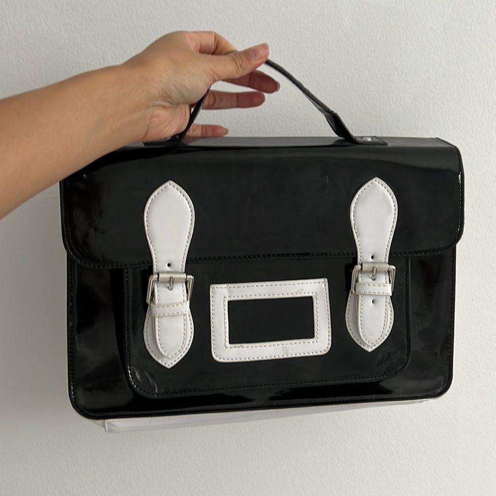 Black and white bag